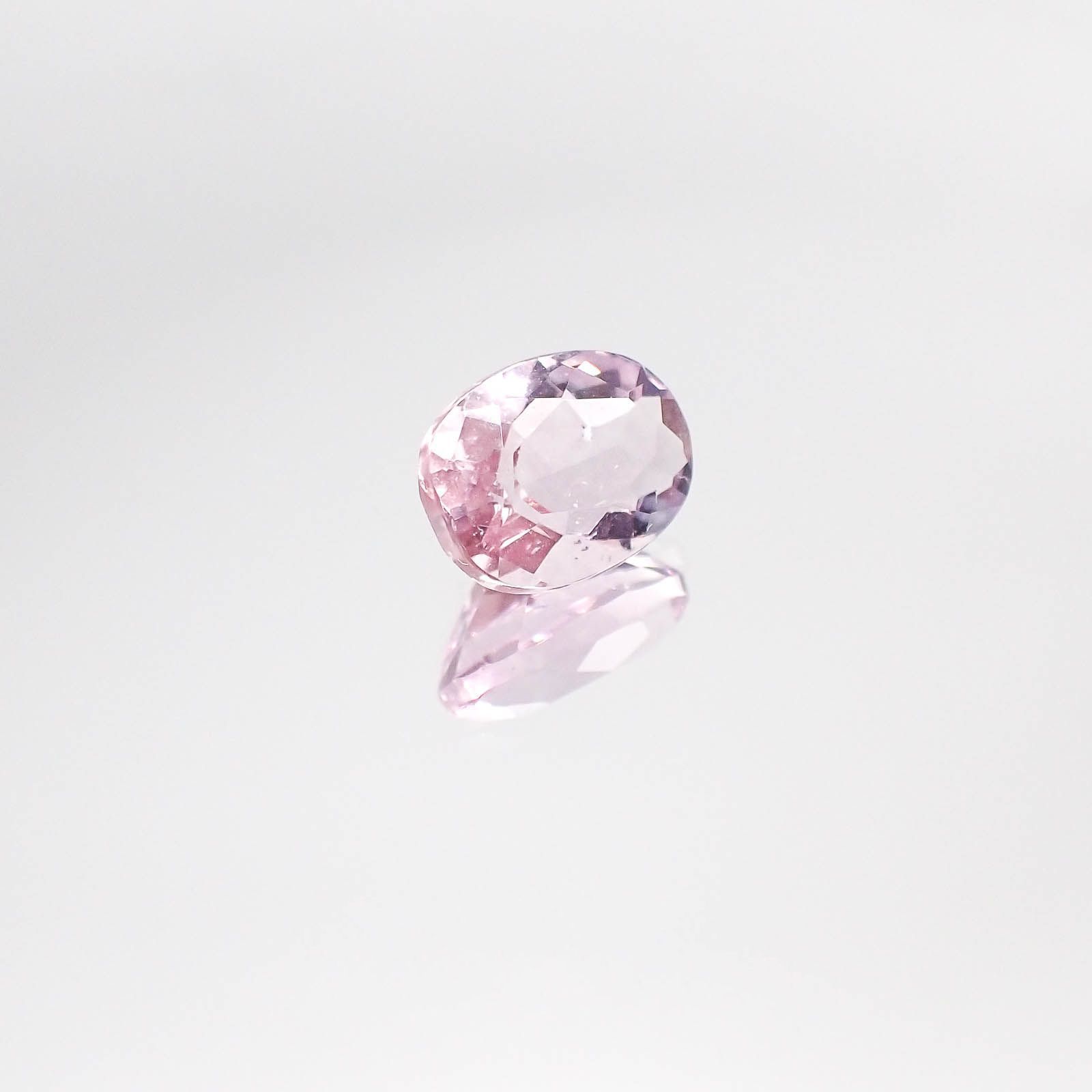 ピンクフローライト(宝石名ピンク・フルオライト)ブラジル産 1.57ct 識別済[231023888]7.8x6.2mm前後