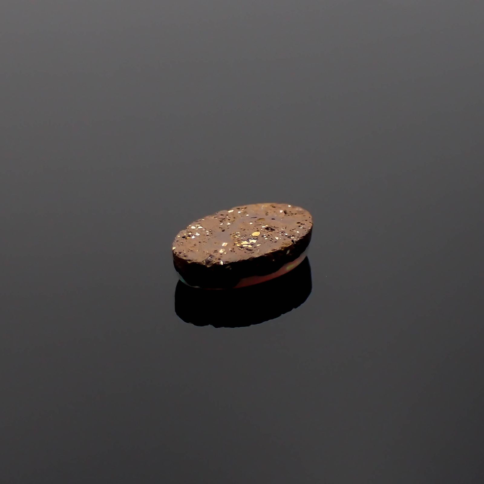 ボルダーオパール 原石磨き オーストラリア産 0.79ct[231225150]8x5mm前後