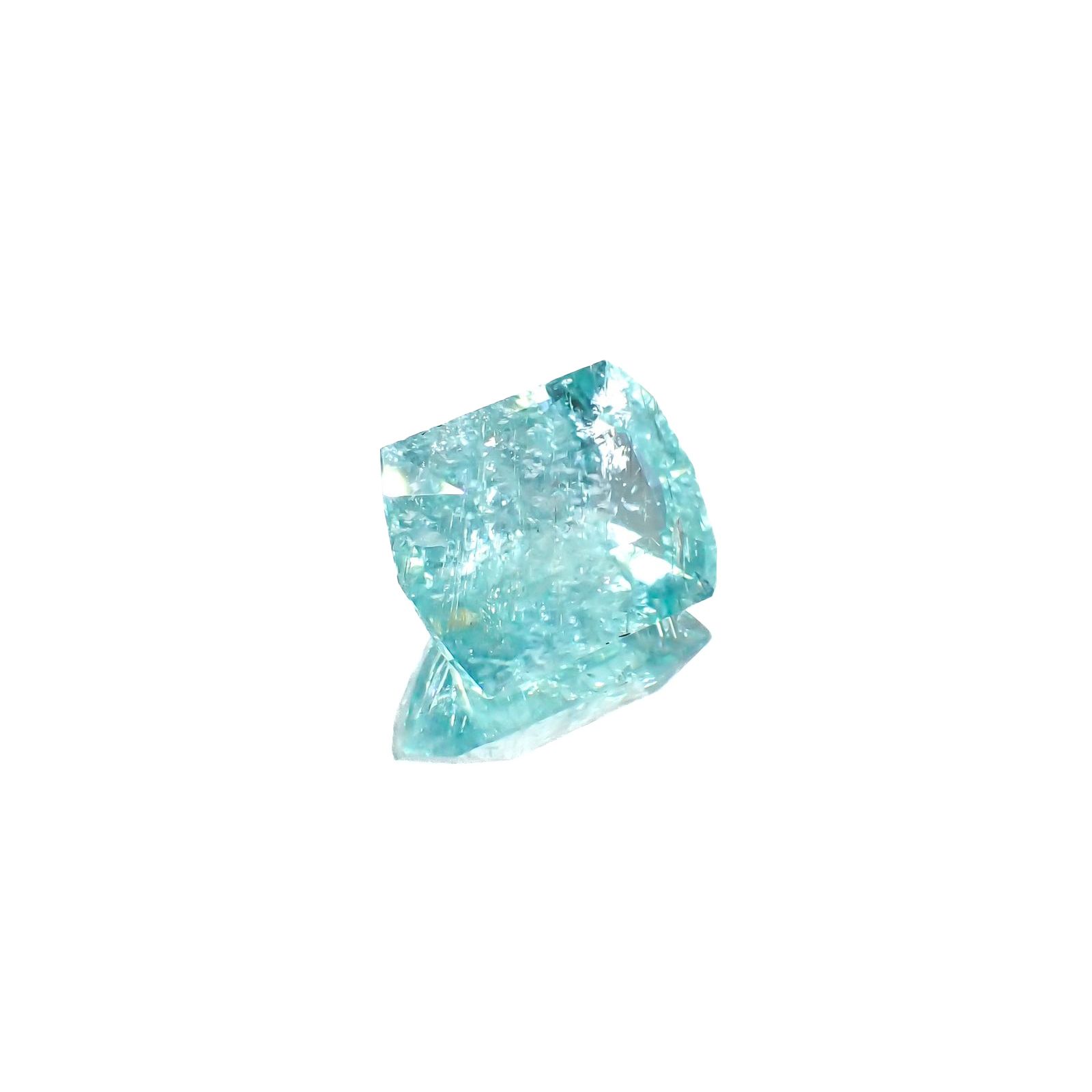 ◇カスタムカット◇パライバトルマリン モザンビーク産 8.89ct / 15.1x11.5mm前後 [230622508]