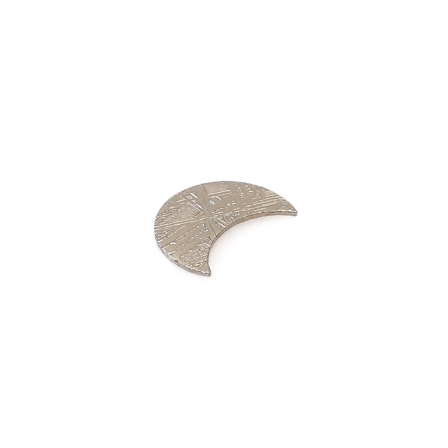 ◇カスタムカット・ムーン◇アルタイ隕石 発見地：中国 0.85ct [250129806]10x7.5mm前後
