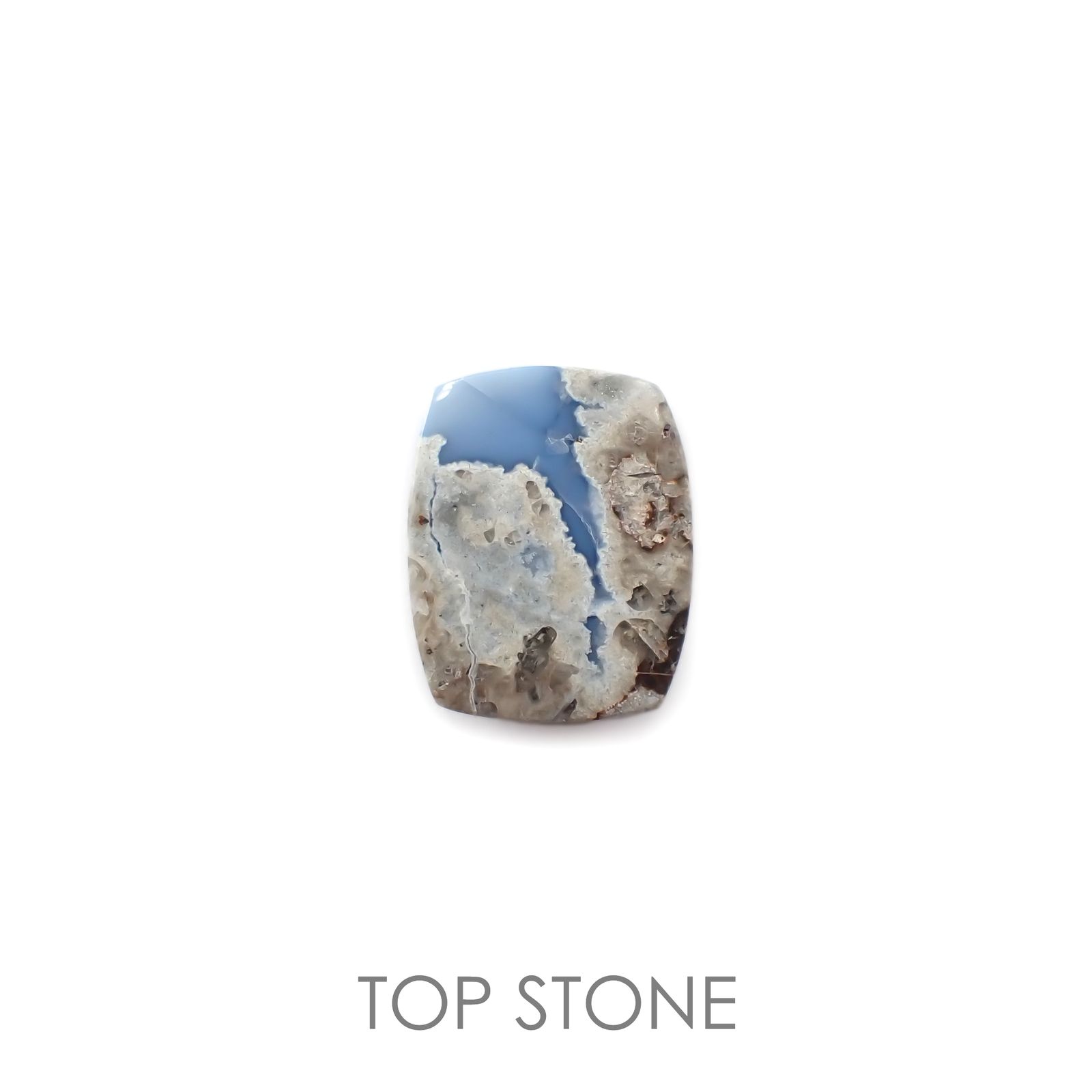 マトリックスブルーオパール アメリカ・オレゴン州産 6.92ct[220917802]16.6x13.2mm前後