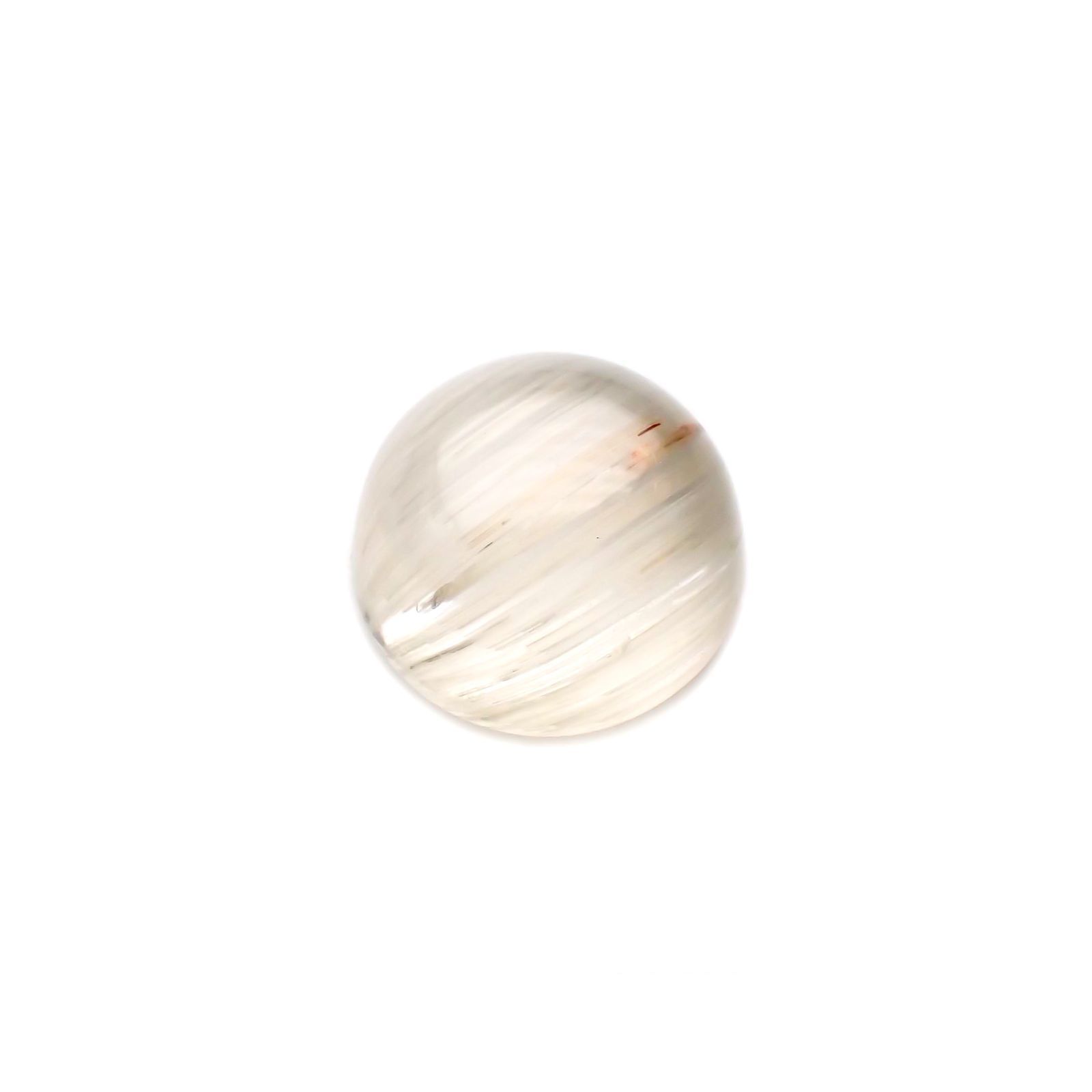 トパーズキャッツアイ(宝石名トパーズ・キャッツアイ)ビルマ産 5.198ct ソ付(彩珠)[220717090]9.1x9mm前後