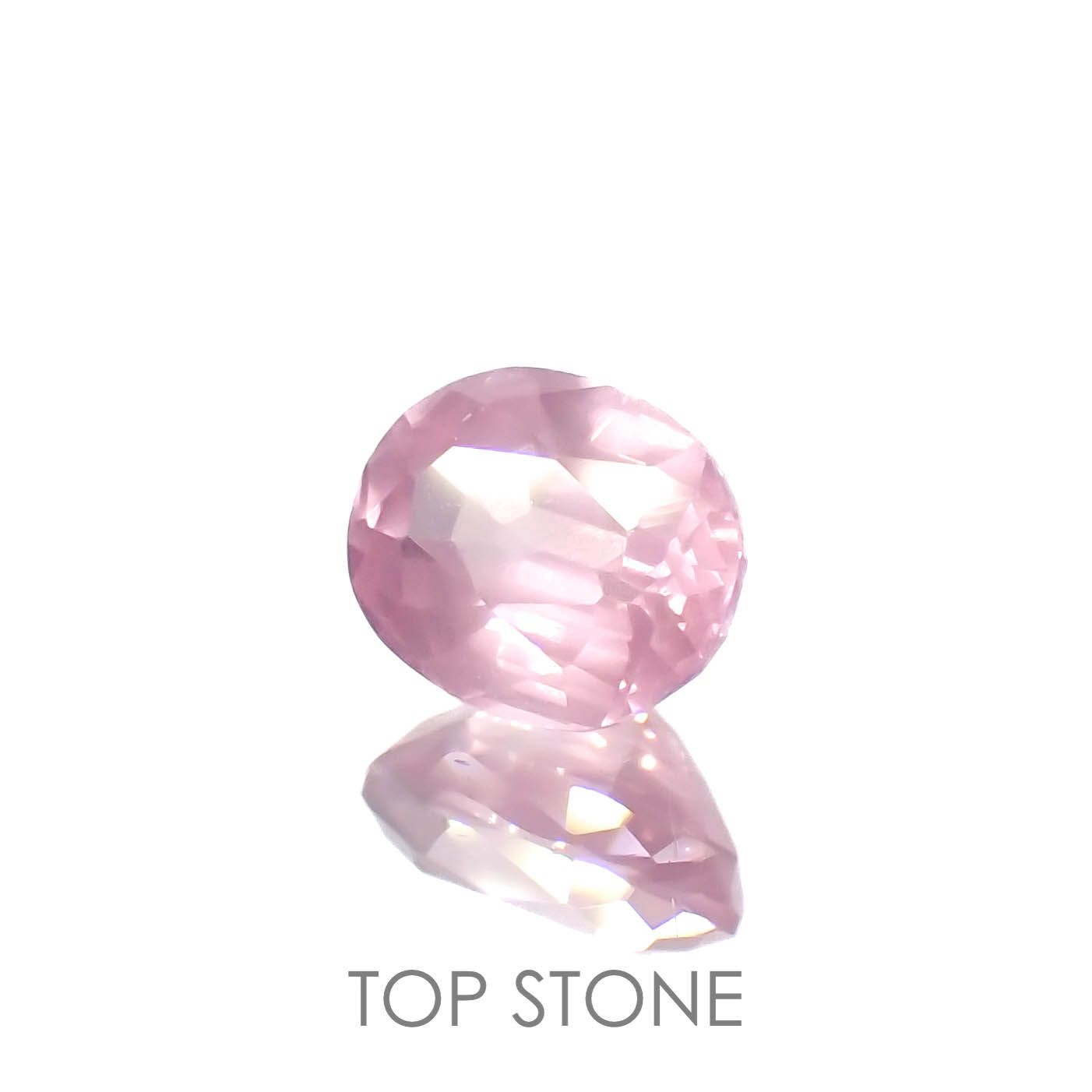 シルキーピンクスピネル(宝石名スピネル)タンザニア産 0.40ct 識別済[221219488]4.7x3.8mm前後