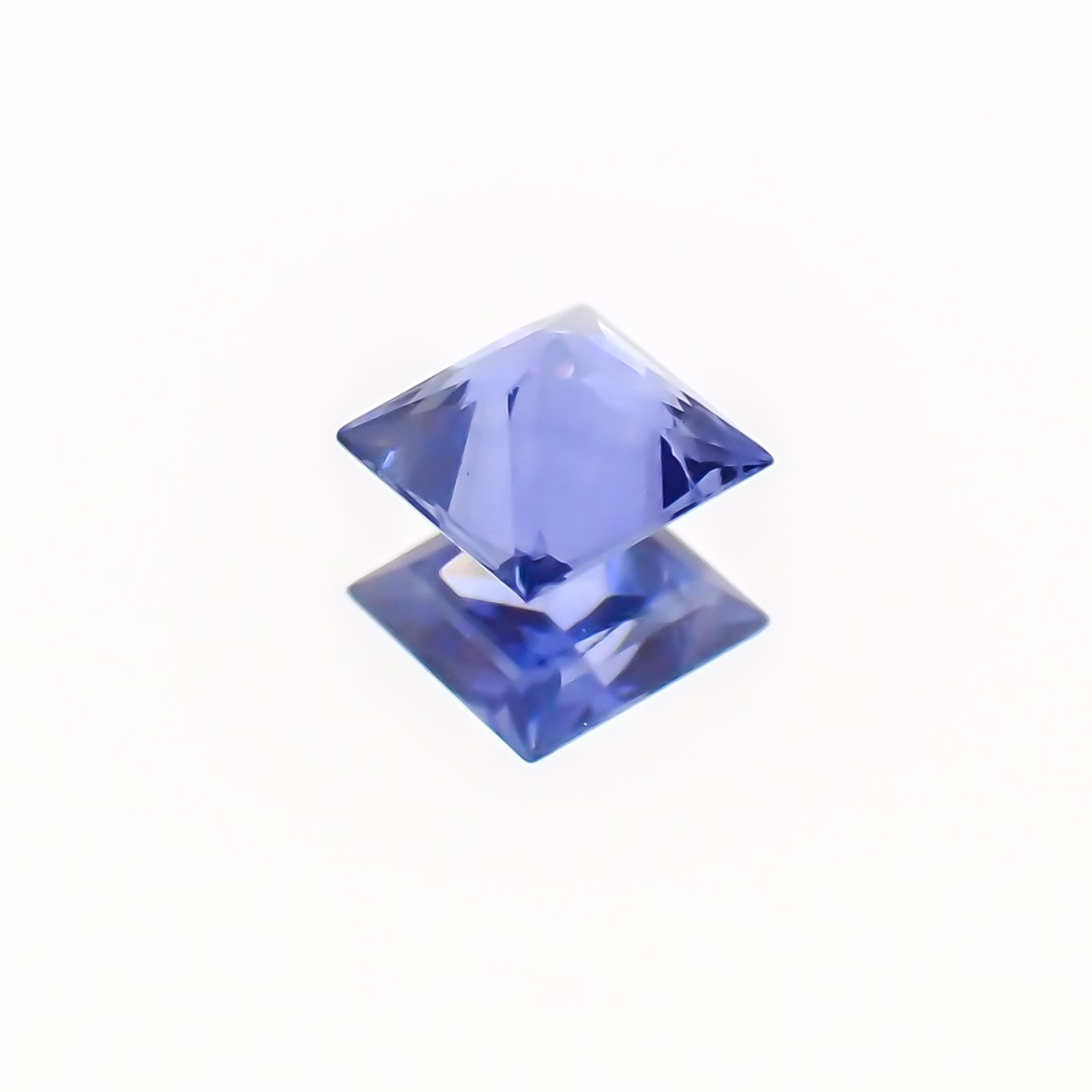 ◇プリンセスカット◇サファイア(宝石名サファイア)スリランカ産 0.12ct 識別済[230622459]2.8x2.7mm前後