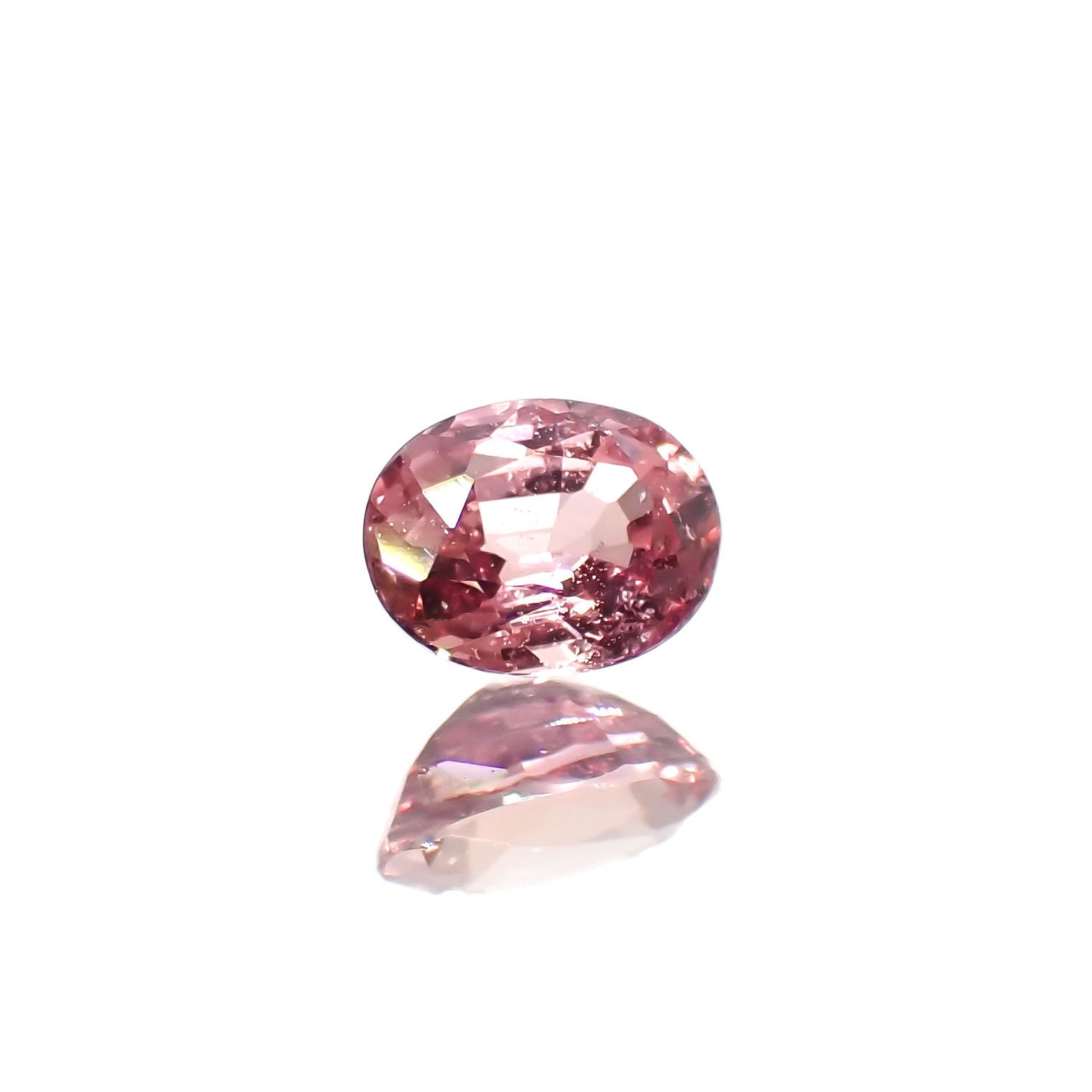 パパラチャサファイア 非加熱(宝石名サファイア/別名パパラチャ・サファイア)スリランカ産 0.22ct GIA鑑付[230521929]3.96x3.04mm前後