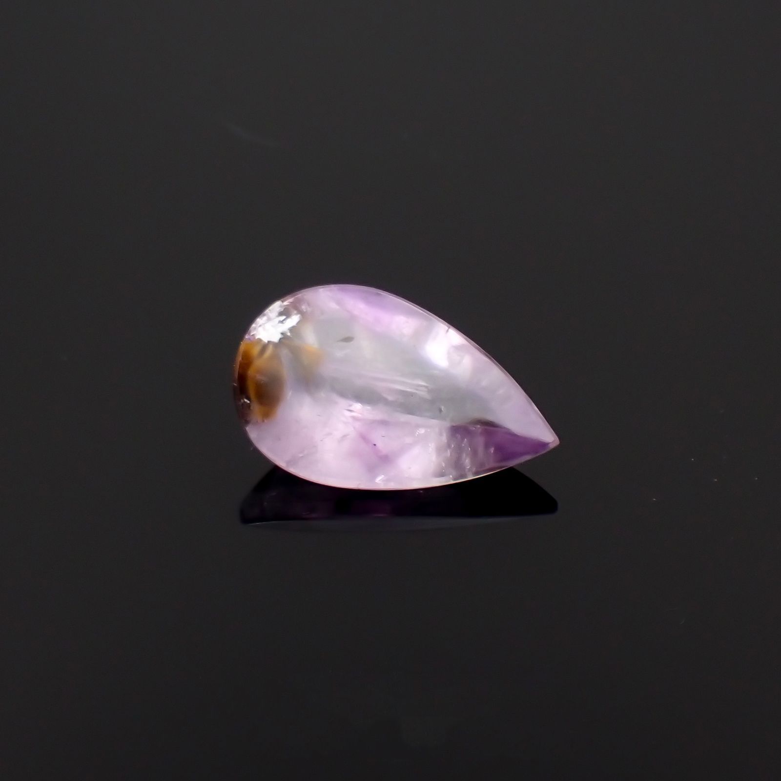 ゲーサイトインアメジスト ブラジル産 4.60ct[230119794]16.1x9.9mm前後