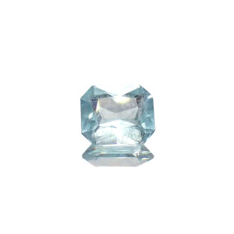 ユークレース(宝石名ブルー・ユークレース)コロンビア産 ソ付(彩珠) 1.989ct / 8.6x7.3mm前後 [221018680]