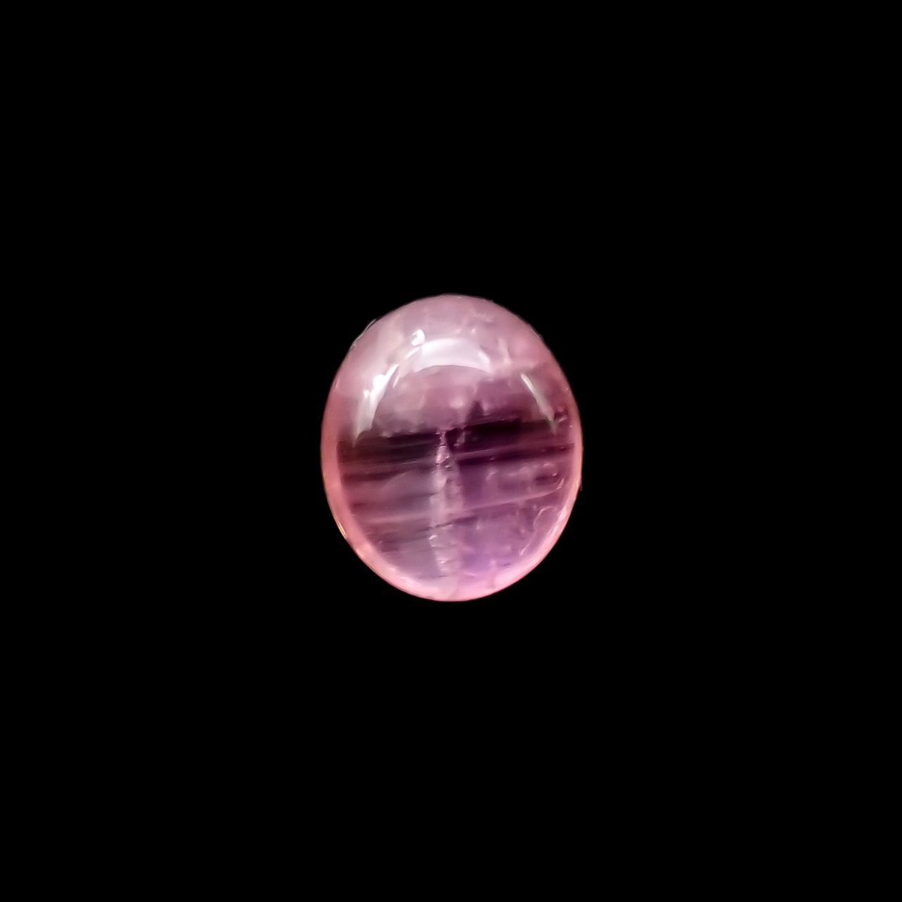 ペツォッタイトキャッツアイ(ラズベリル)(宝石名ペツォッタイト・キャッツアイ)マダガスカル産 0.460ct ソ付(彩珠)[220114354]4.9x4.1mm前後