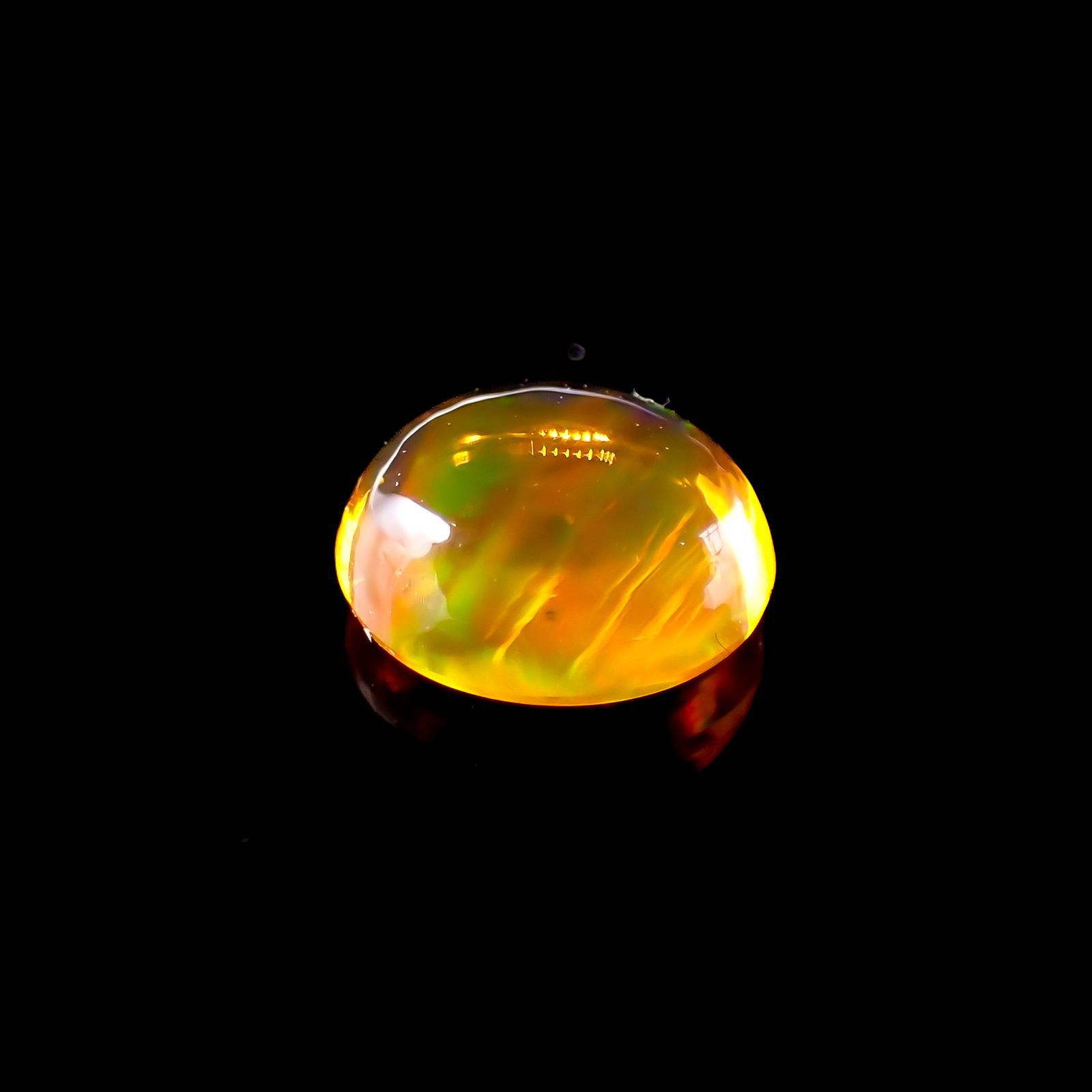 ファイヤーオパール メキシコ産 0.60ct[220917618]6.4x5.7mm前後