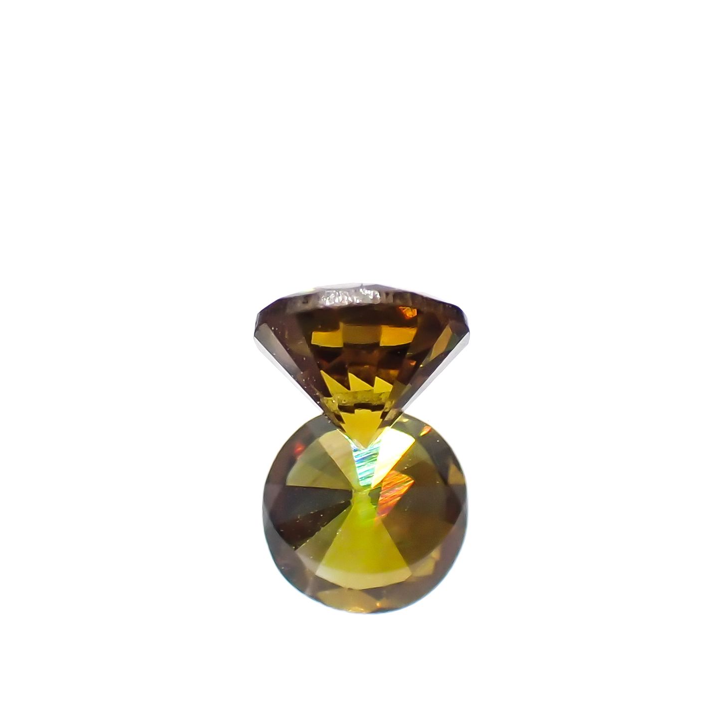 アンドラダイトグロッシュラーガーネット(宝石名アンドラダイト/グロッシュラー・ガーネット)ナミビア産 0.39ct 識別済[231224551]4.2x4.2mm前後