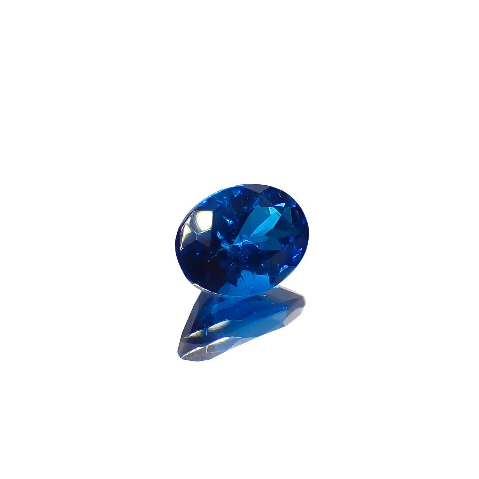 ディープブルーアパタイト マダガスカル産 0.85ct[240628158]7x5.1mm前後