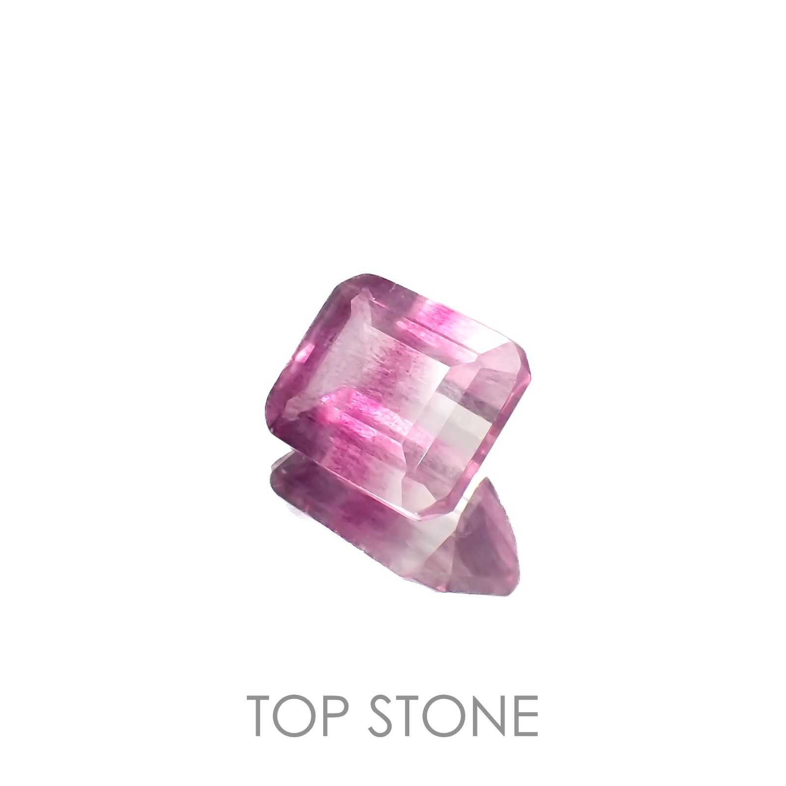 バイカラーフローライト 中国産 3.88ct[230120163]10x8mm前後
