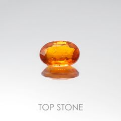 オレンジカイヤナイト タンザニア産 ルース 0.55ct[20096007]6.1×4.1mm前後