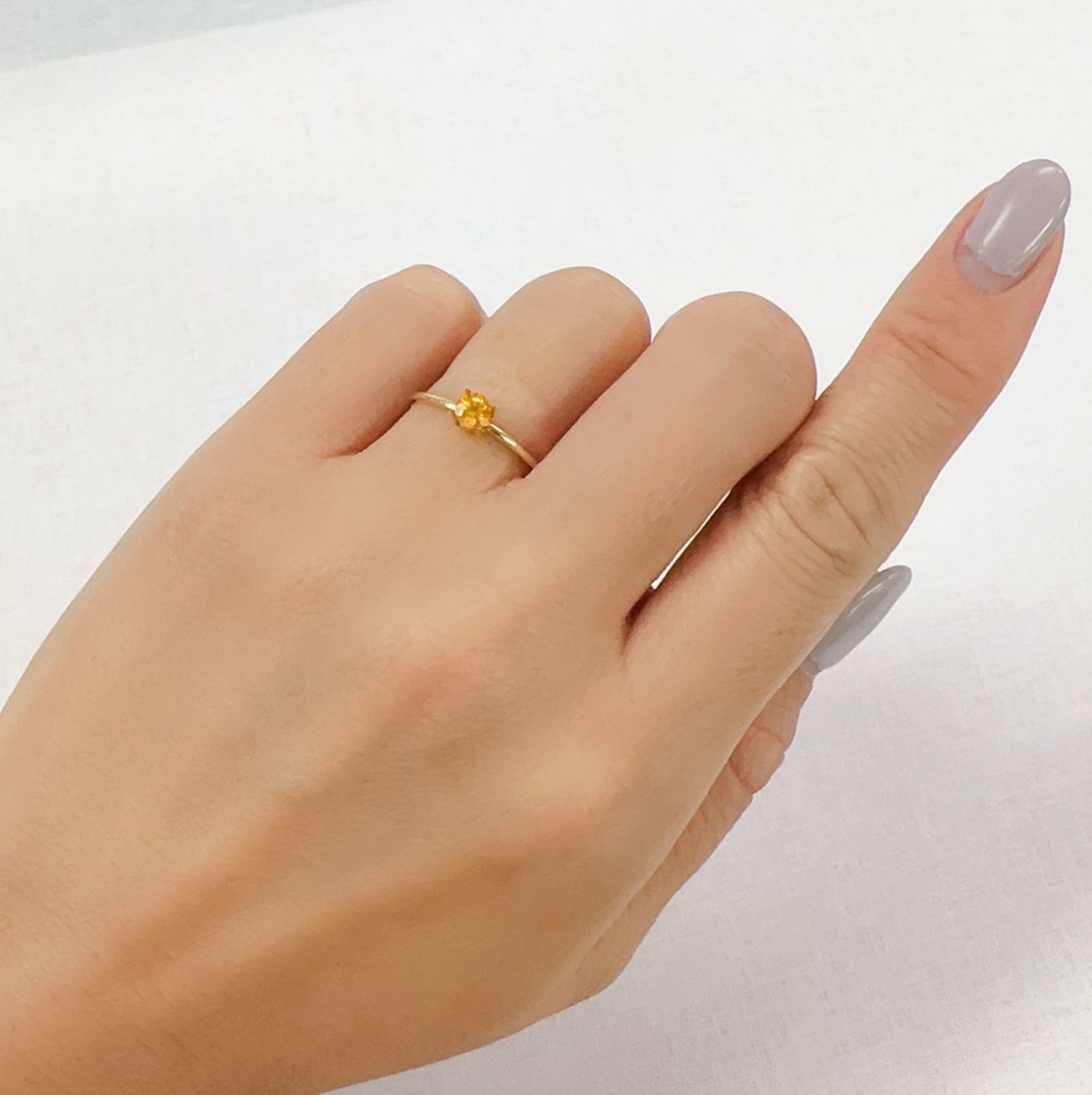 スペサルティンガーネット ナイジェリア産 0.32ct[230923372]3.8x3.8mm前後