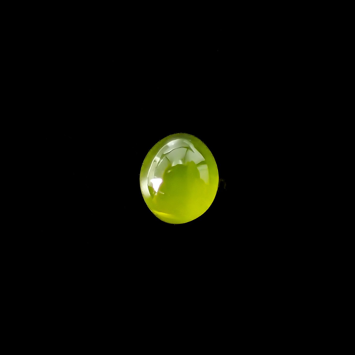 クリソベリルキャッツアイ スリランカ産 1.19ct[240226115]5.6x4.8mm前後