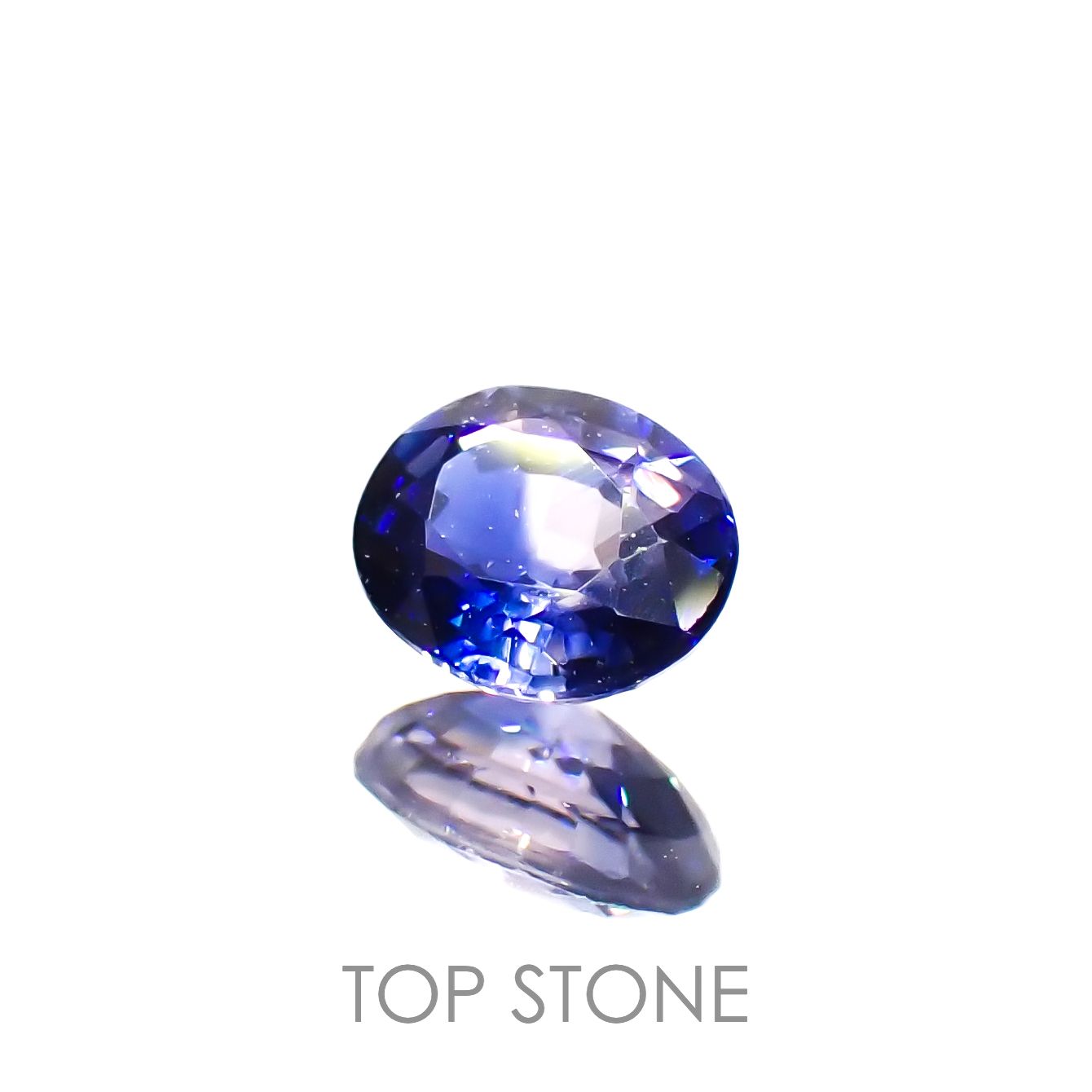 バイカラーサファイア(宝石名サファイア)マダガスカル/タンザニア産 0.31ct 識別済[230320905]4.5x3.5mm前後