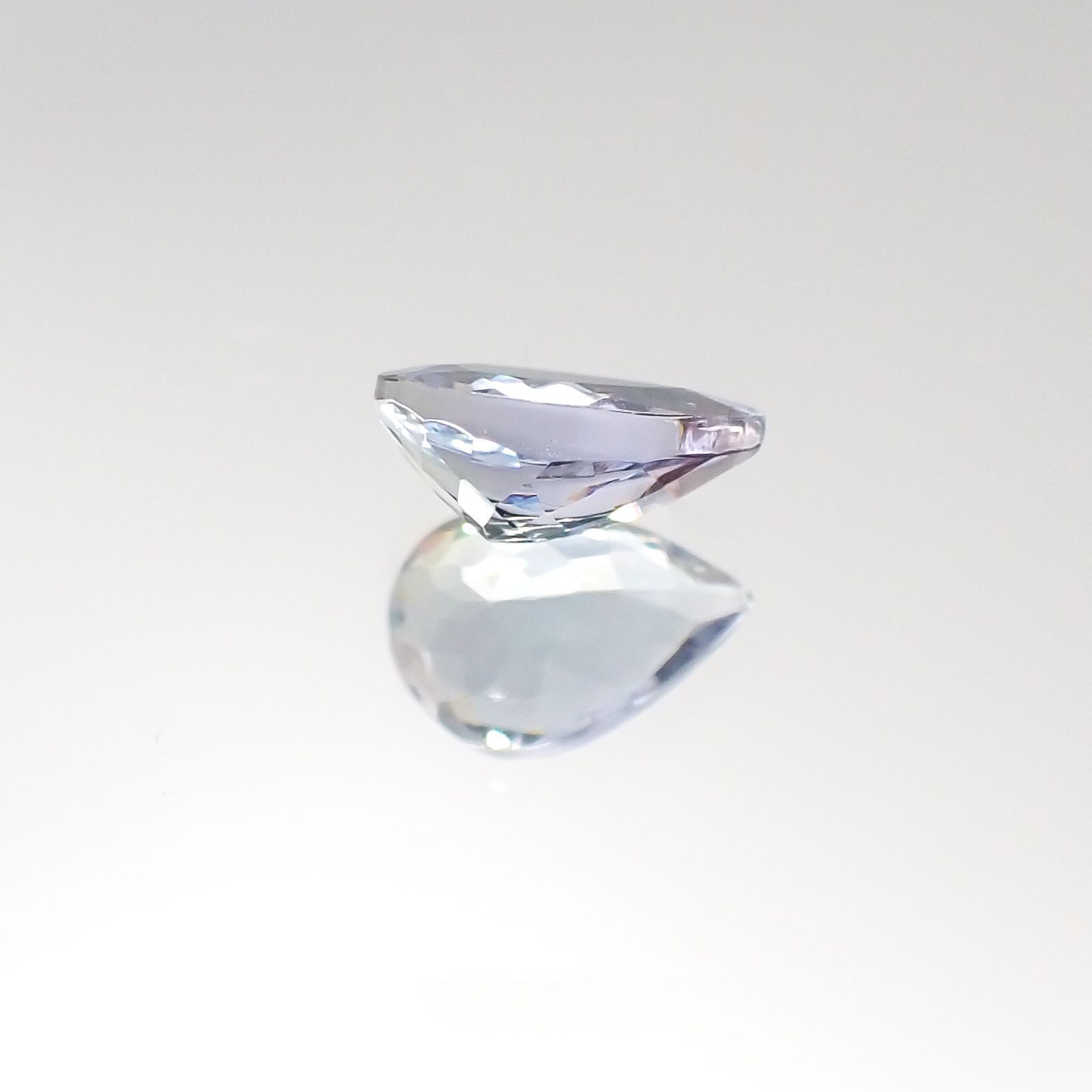 バイカラータンザナイト 非加熱(宝石名バイカラー・タンザナイト)タンザニア産 0.59ct 識別済[231023960]6.7x4.6mm前後