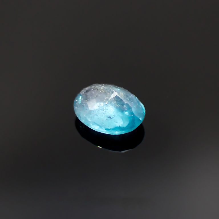 バイカラーパライバトルマリン 非加熱 ブラジル・バターリャ鉱山産 0.26ct[230220470]4.6x3.6mm前後
