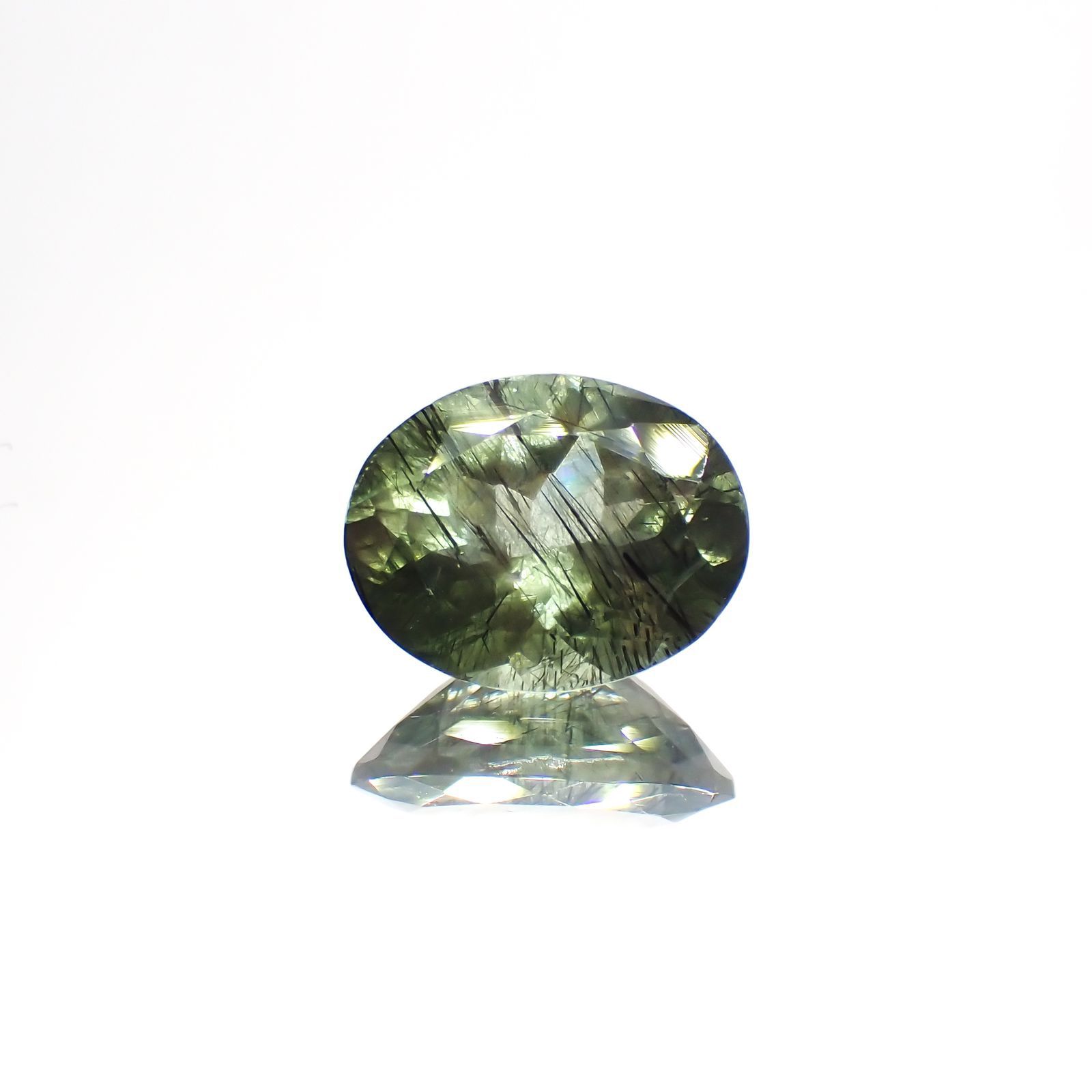 ルドウィジャイトインペリドット パキスタン産 1.72ct[220114223]8.8x7mm前後