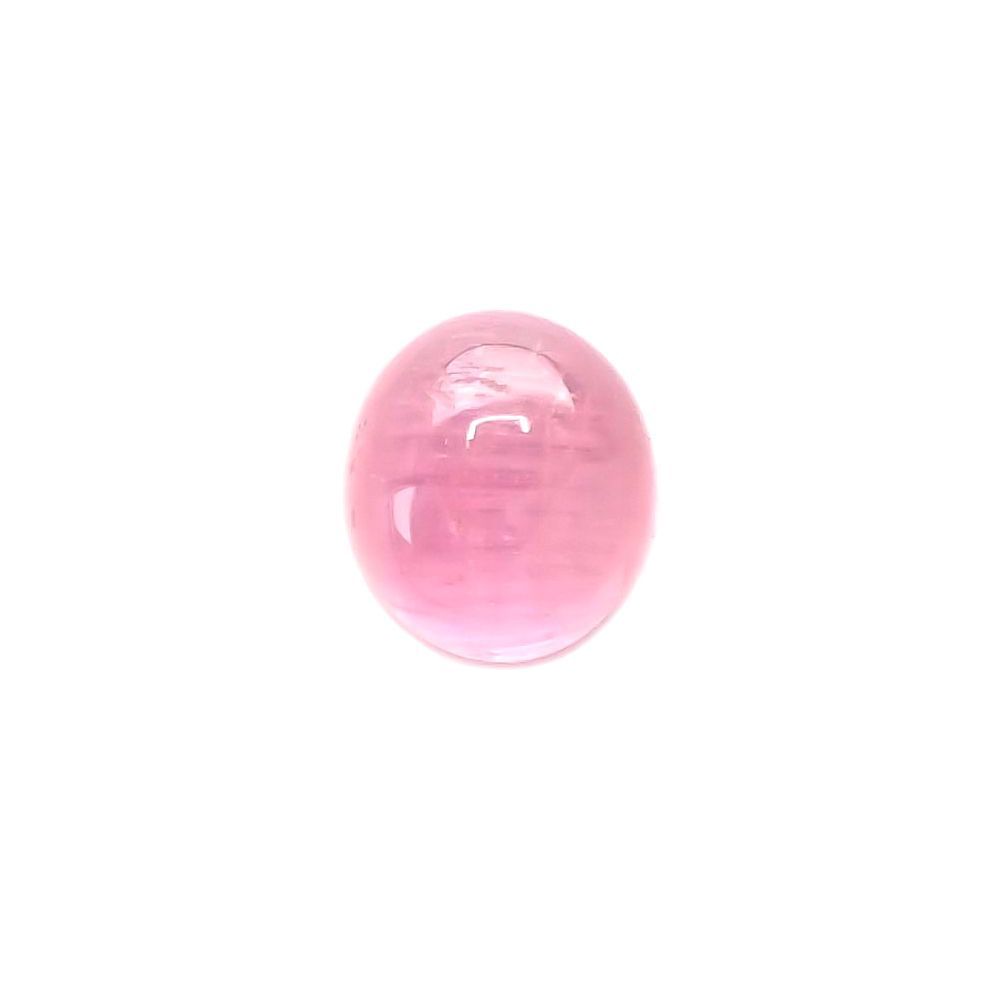 ペツォッタイトキャッツアイ(ラズベリル)(宝石名ペツォッタイト・キャッツアイ) マダガスカル産 0.495ct ソ付(彩珠)[210811975]5×4.4mm前後