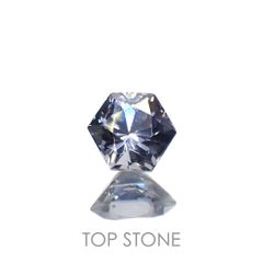 ◇ヘキサゴンカット◇バイオレットスピネル(宝石名スピネル)ビルマ/マダガスカル産 0.33ct 識別済[230220664]4x3.8mm前後