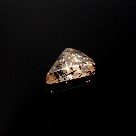 レインボーラティスサンストーン オーストラリア産 1.01ct[230722892]9x7.2mm前後