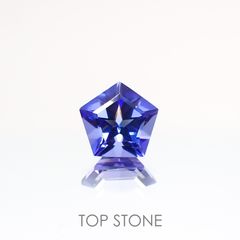 ◇ペンタゴンカット◇タンザナイトSA(宝石名タンザナイト) タンザニア産 0.45ct 識別済[210610995]5×5.2mm前後