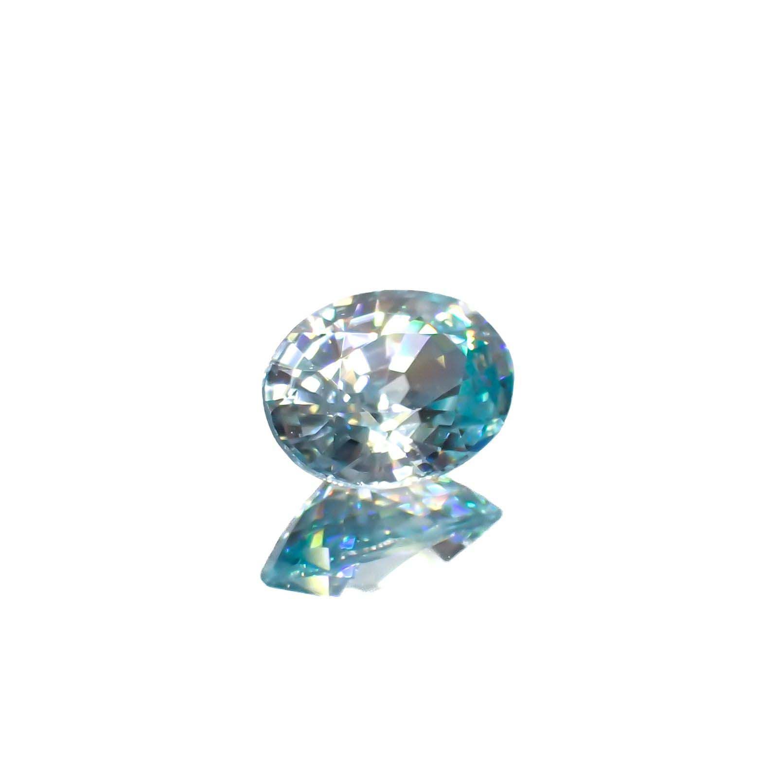 アイスブルージルコン カンボジア産 1.75ct[221018659]7.9x5.9mm前後