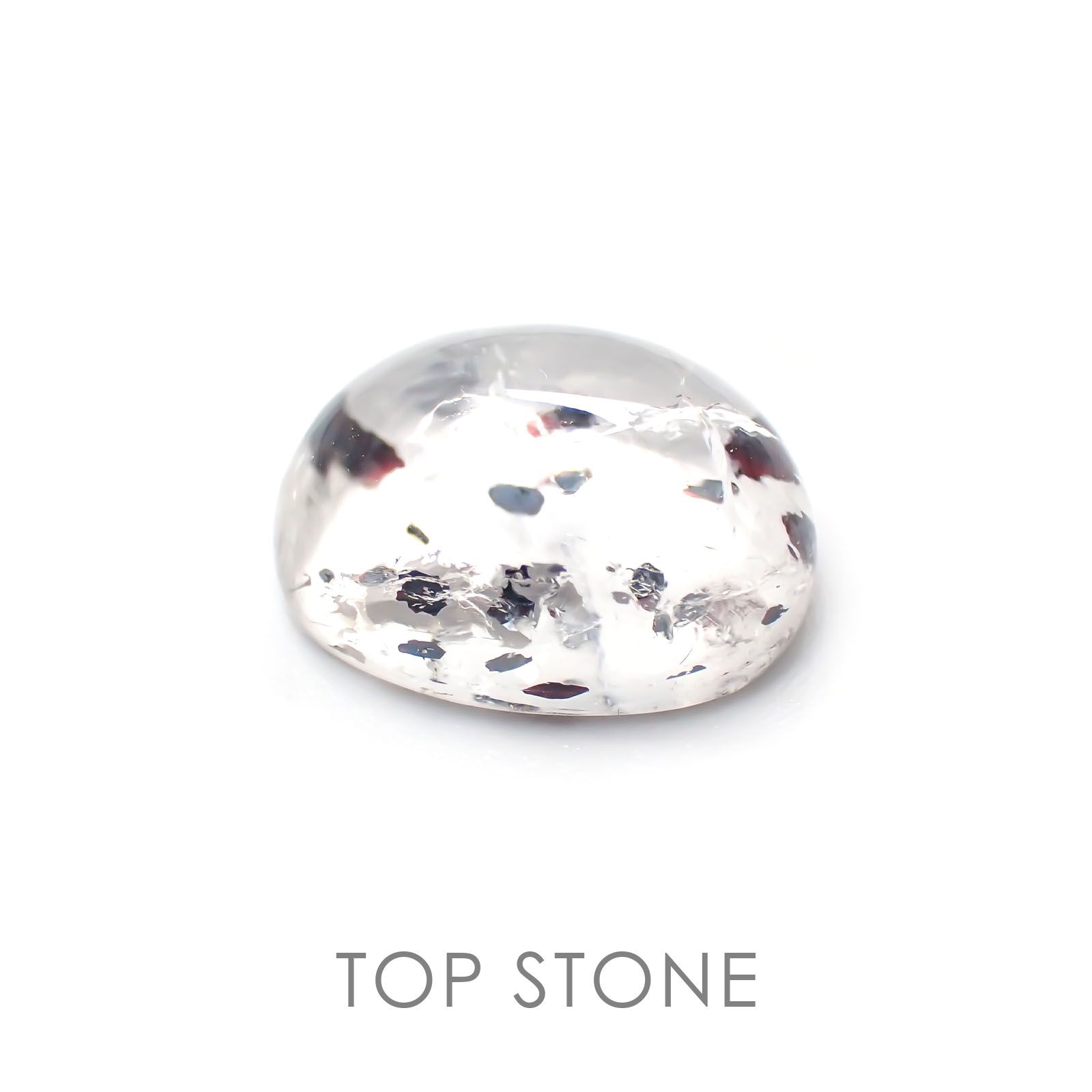 ヘマタイトインクォーツ 中国産 6.72ct[21028004]13.3×10.5mm前後