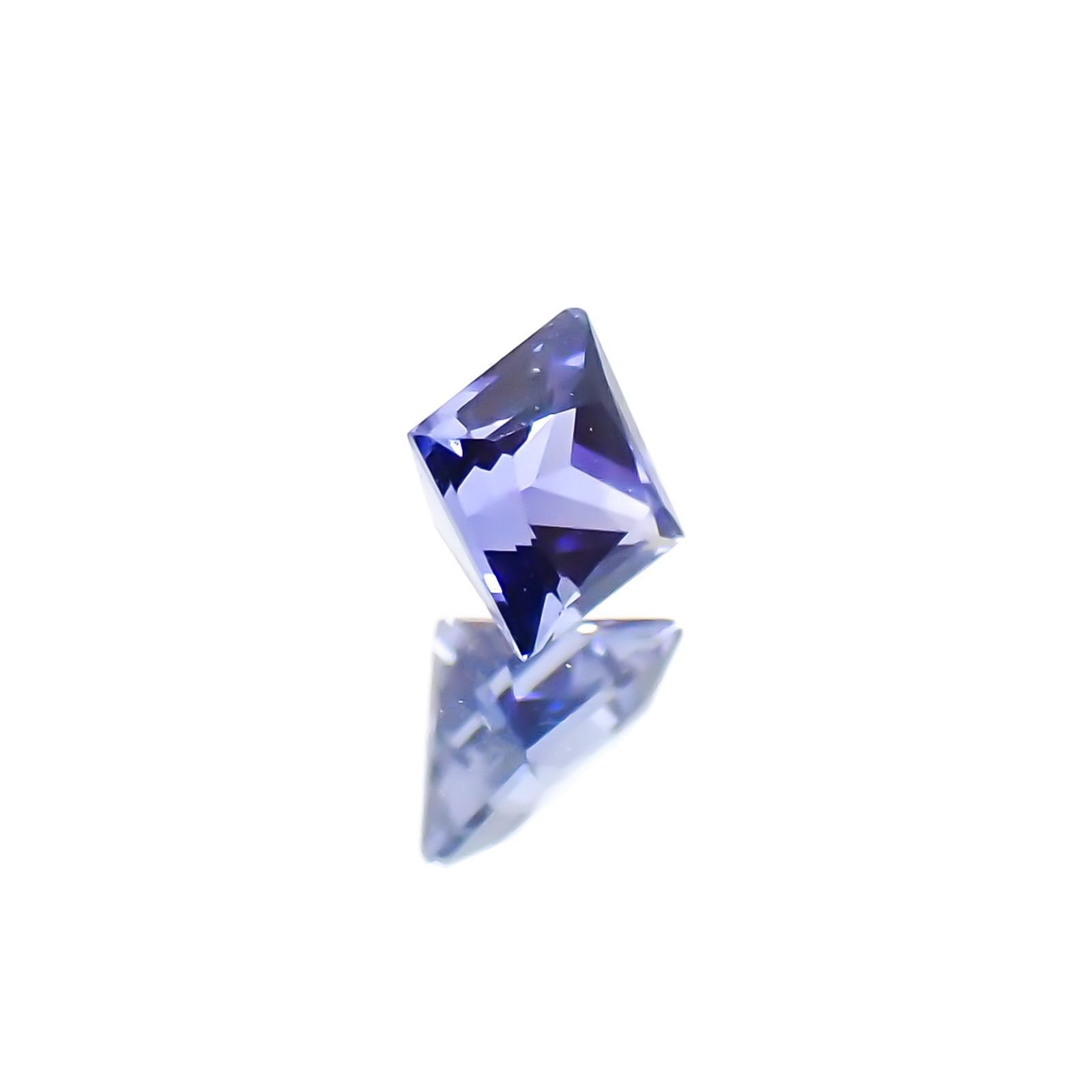 ◇プリンセスカット◇サファイア(宝石名サファイア)スリランカ産 0.14ct 識別済[230622456]2.7x2.6mm前後