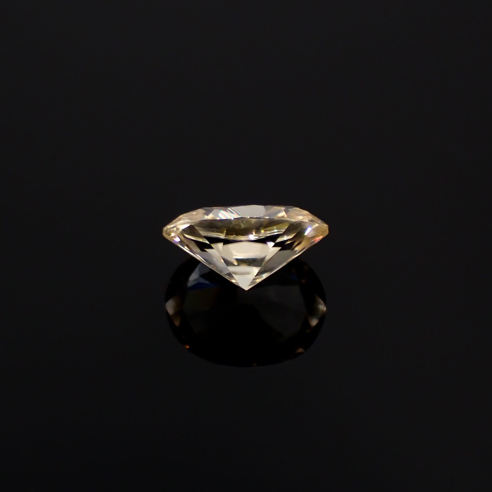 イエロージルコン(宝石名ジルコン)スリランカ/カンボジア産 1.21ct 識別済[231124189]7.2x5.6mm前後