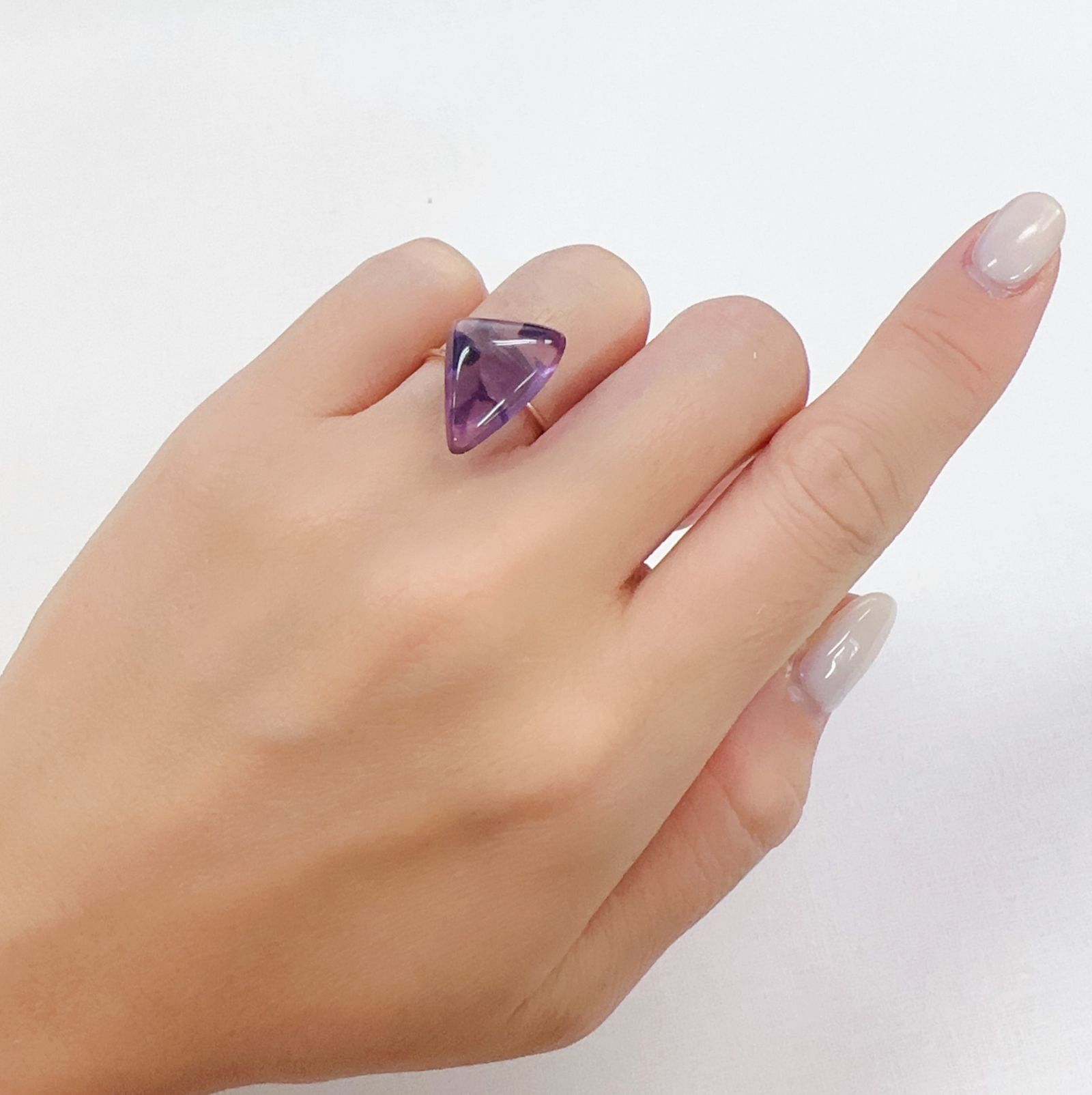 ◇フリーフォーム◇トラピッチェアメジスト ブラジル産 7.50ct[230722784]12.1x17.8mm前後