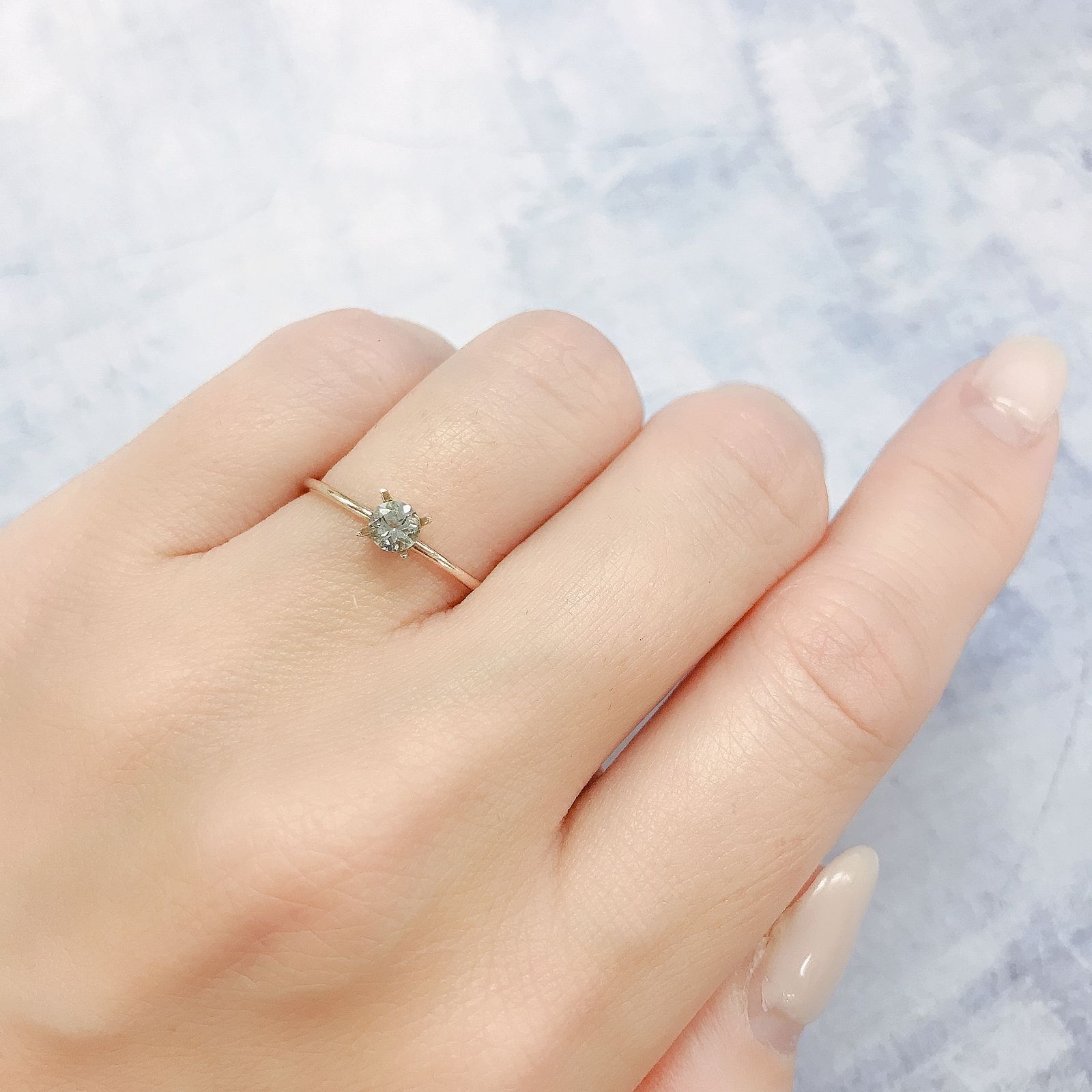 ジェレメジェバイト(宝石名エレメジェバイト)ナミビア産 0.24ct 識別済[220616307]3.9x3.8mm前後