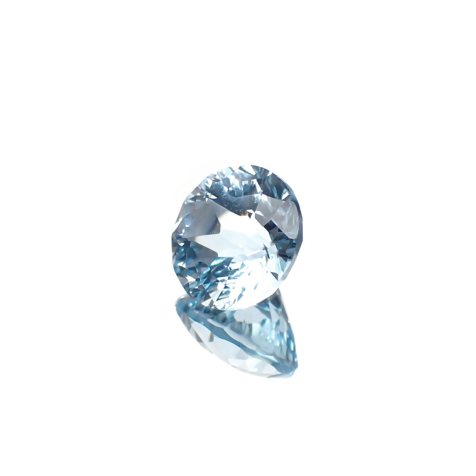 ◇カスタムカット◇ブルートパーズ ブラジル産 4.65ct [251219328]9.9x9.9mm前後