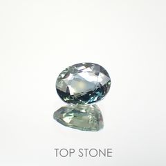 バイカラーサファイア(宝石名バイカラー・サファイア) マダガスカル/スリランカ産 1.32ct 識別済[210812474]7×5.8mm前後