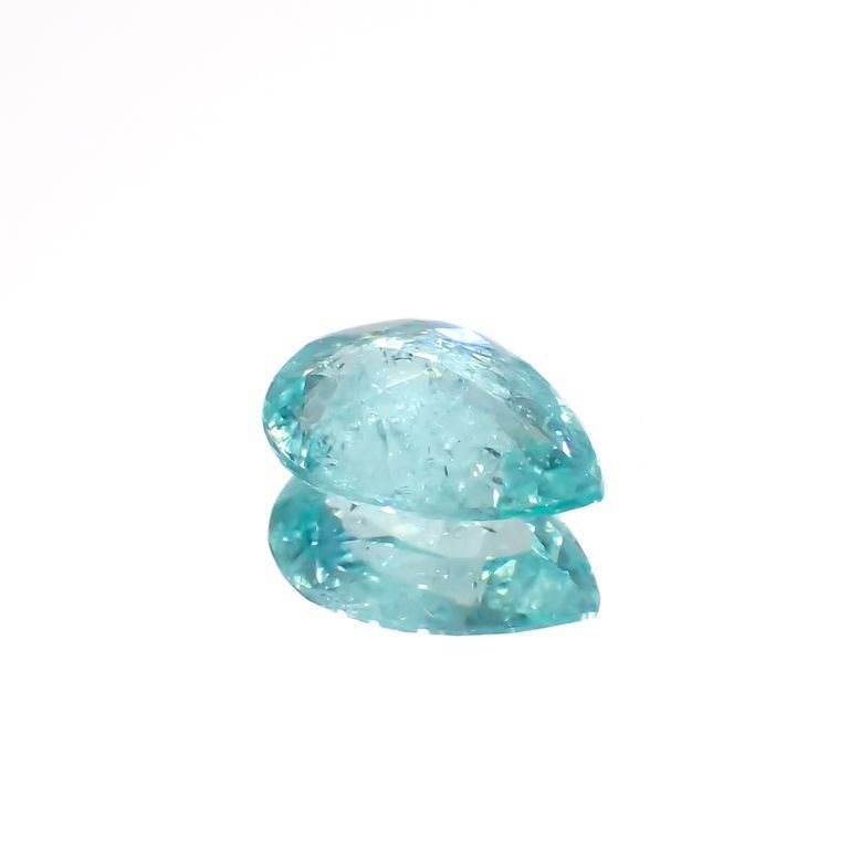 パライバトルマリン(宝石名トルマリン/別名パライバ・トルマリン)ブラジル・キントス鉱山産 0.514ct ソ付(宝貴協)[221018832]6.8x5mm前後