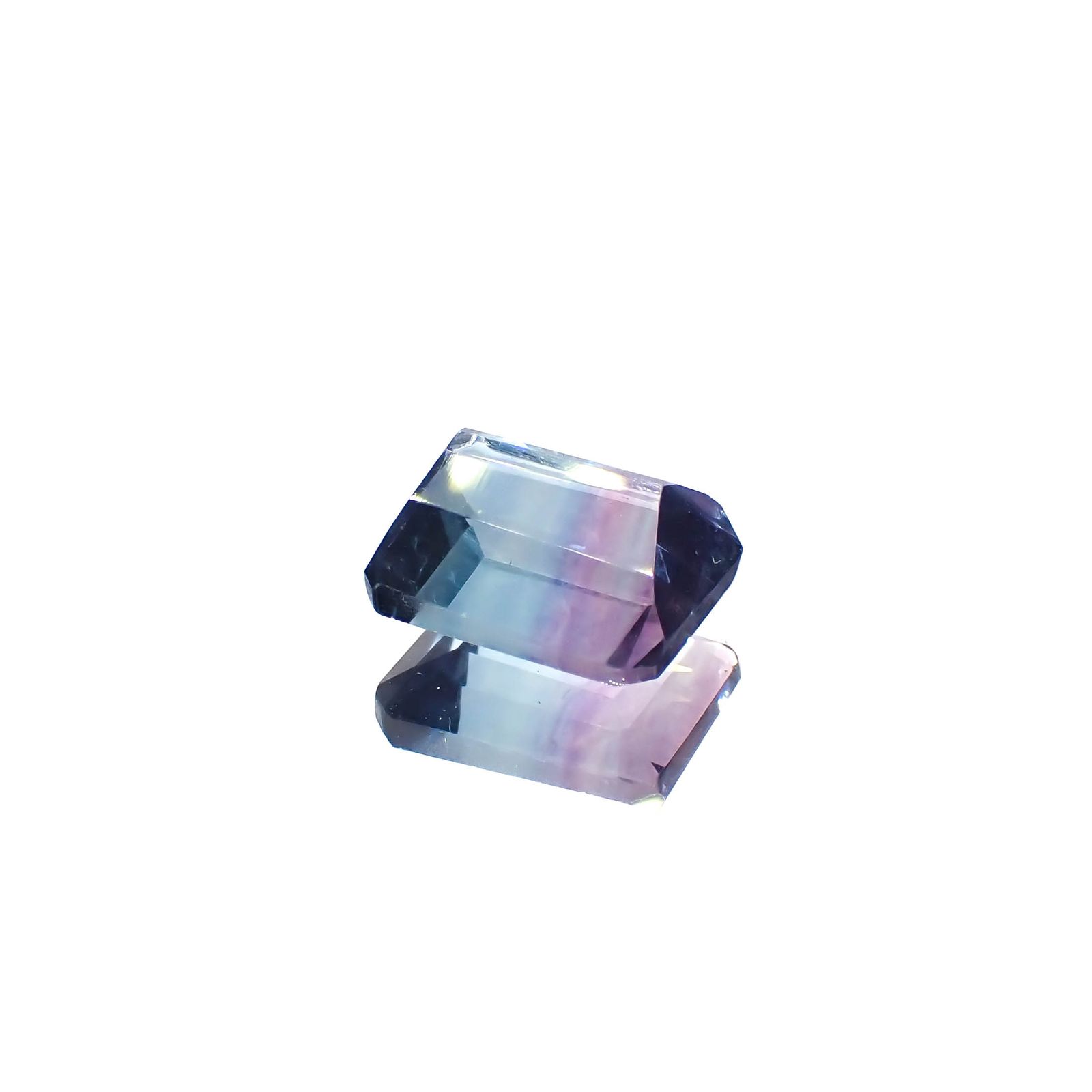 パーティカラーフローライト ブラジル産 3.12ct[230421754]8.9x6.9mm前後