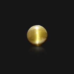 ベリルキャッツアイ(宝石名ベリル・キャッツアイ)ブラジル産 13.220ct ソ付(彩珠)[230522210]14x13.9mm前後