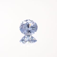 アイスブルーサファイア(宝石名サファイア)スリランカ/マダガスカル産 0.27ct 識別済[220918072]4x3.6mm前後
