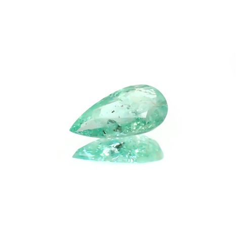 パライバトルマリン(宝石名トルマリン/別名パライバ・トルマリン) モザンビーク産 ソ付(宝貴協) 3.783ct / 14.8×8.1mm前後 [21019383]