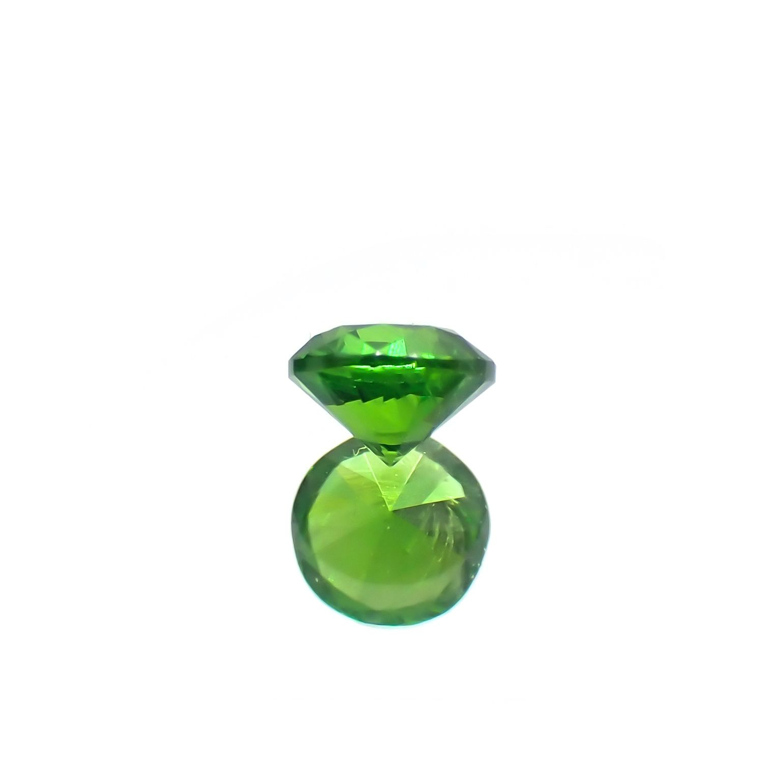 デマントイドガーネット(宝石名デマントイド・ガーネット) ロシア産 0.149ct ソ付(彩珠)[210712083]2.9×2.9mm前後