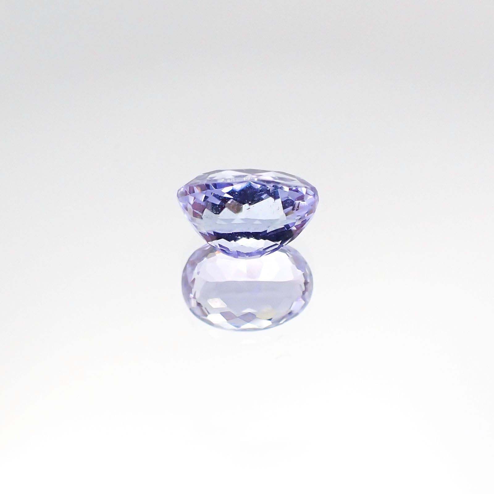 タンザナイト(宝石名タンザナイト)タンザニア産 1.17ct 識別済[230723005]7.1x5.1mm前後