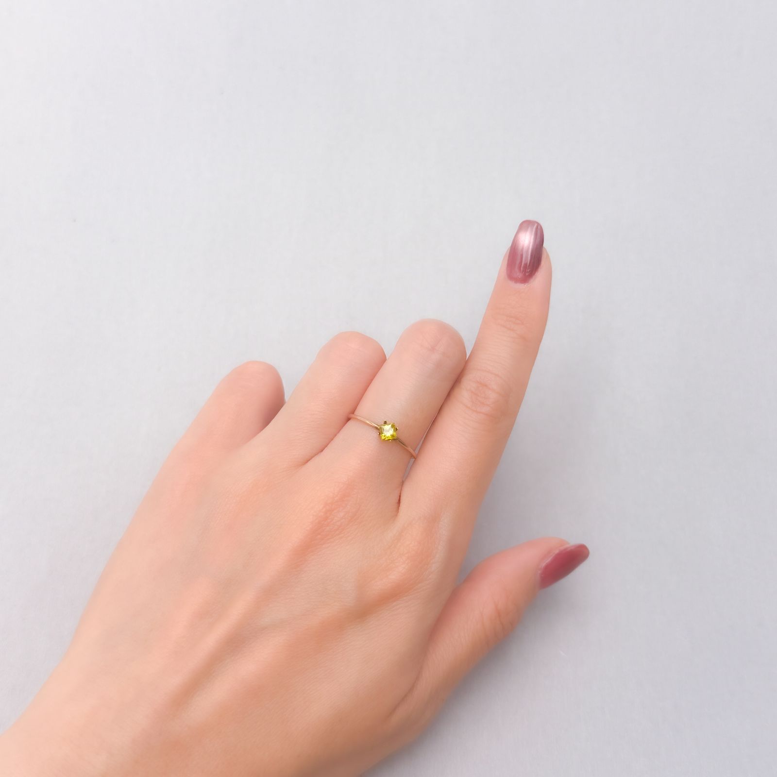◇プリンセスカット◇クリソベリル スリランカ/マダガスカル産 0.26ct [250330007]3.4x3.4mm前後