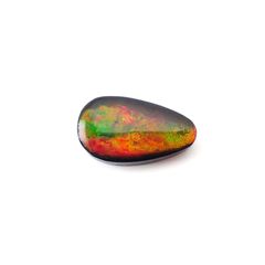 ◇フリーフォーム◇アンモライト トリプレット カナダ産 15.49ct[220817406]24.5x14.4mm前後