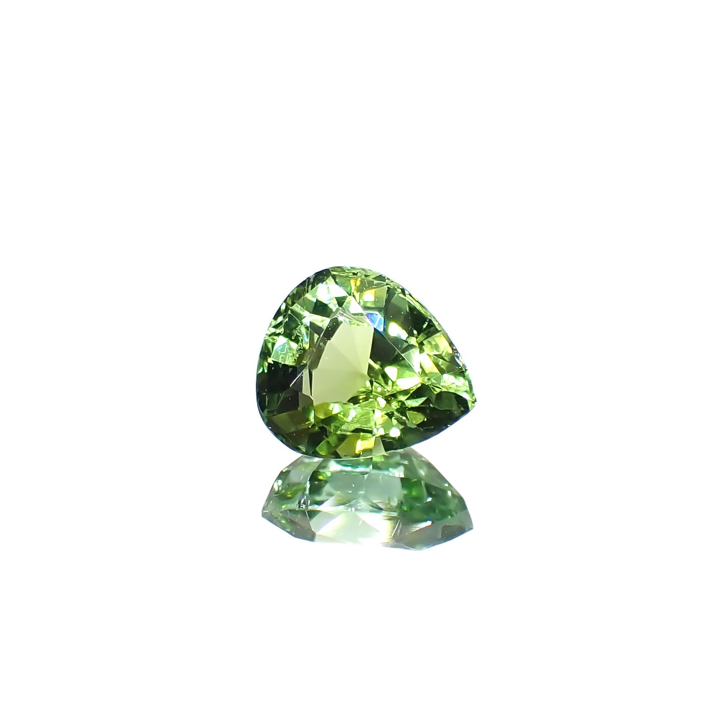 グリーントルマリン アフガニスタン産 1.30ct[240527796]7.4x6.4mm前後