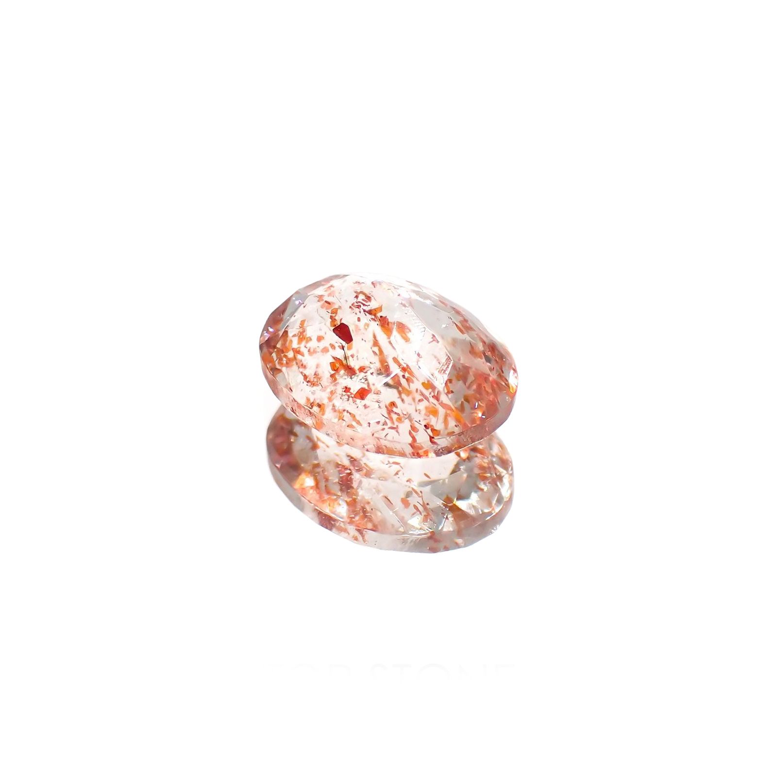 イリュージョンサンストーン インド産 2.41ct / 10.1x8mm前後 [260214215]