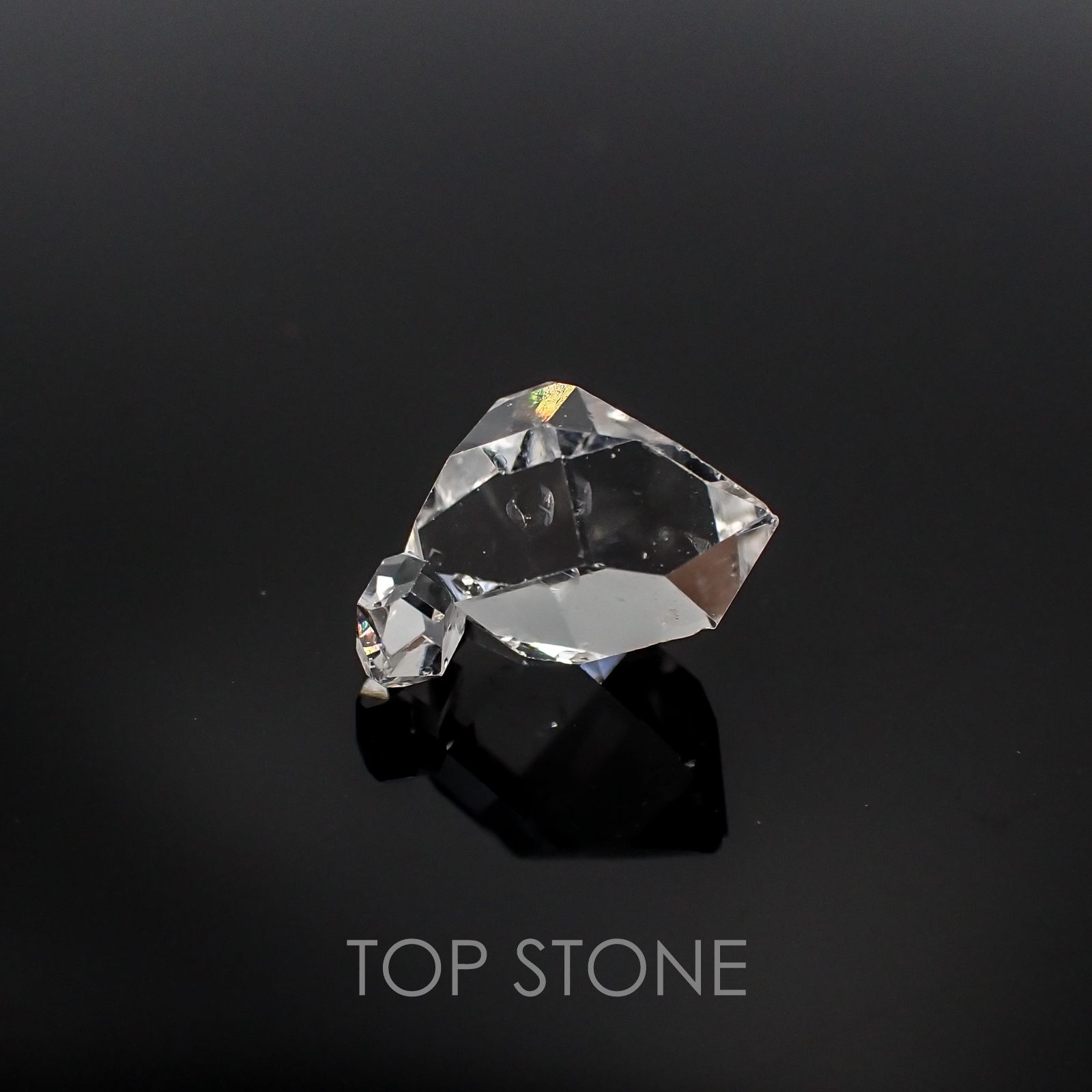 ハーキマーダイヤモンド アメリカ産 原石・結晶 3.36ct[20117554]11.4×9.8mm前後