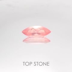 ディープローズクォーツ モザンビーク産 ルース 3.13ct[20084625]16.7×7mm前後