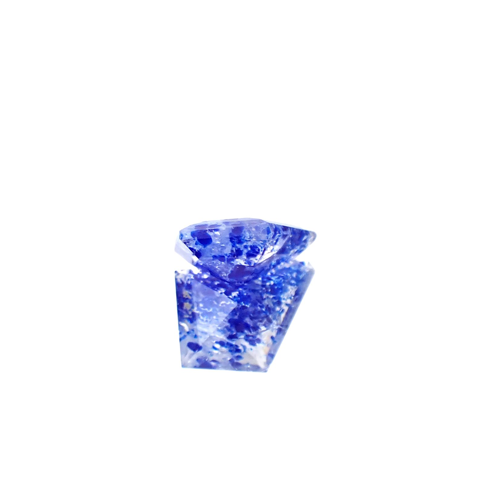 ◇カスタムカット◇ラズライトインソーダライト フルオレッセンス アフガニスタン産 1.14ct [250530472]10.5x8.5mm前後