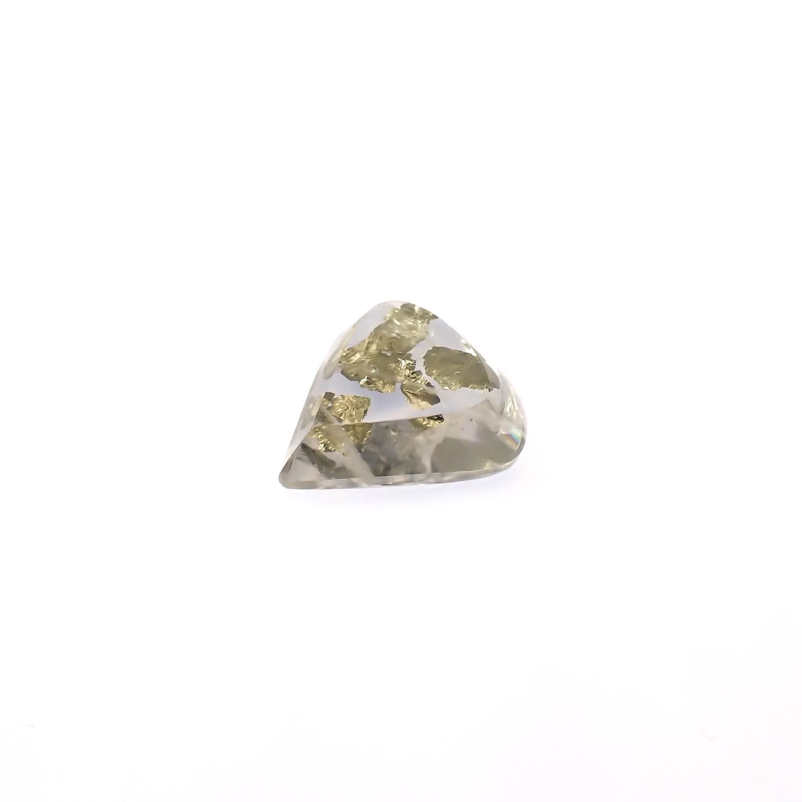 パイライトインクォーツ ブラジル産 7.28ct[240225917]15.3x14.3mm前後